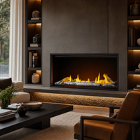 Napoleon Tall Vector 50" Direct Vent Linear Gas Fireplace — lifestyle