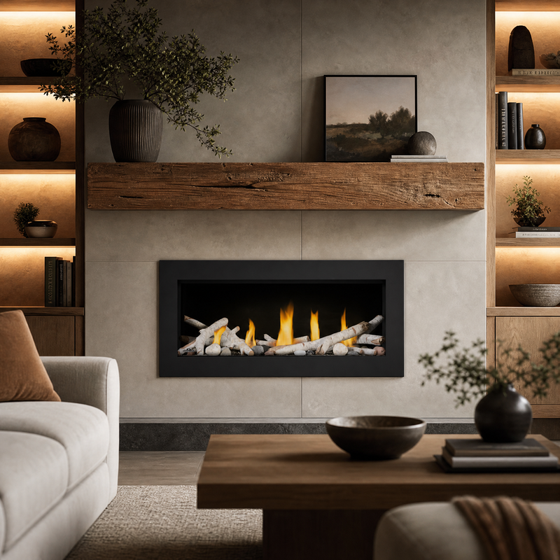 Napoleon Vector 38" Direct Vent Linear Gas Fireplace — lifestyle