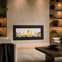 Napoleon Vector 38" See-Through Direct Vent Linear Gas Fireplace — lifestyle