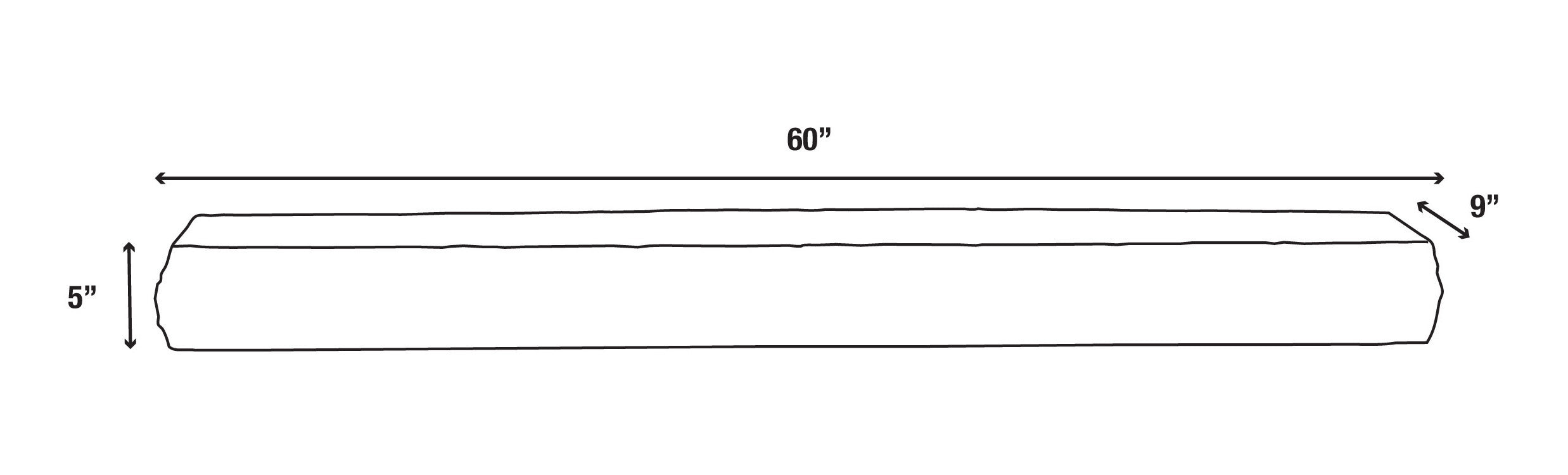 Natural Cut Stone Non-Combustible Mantel Shelf Arctic Blast finish