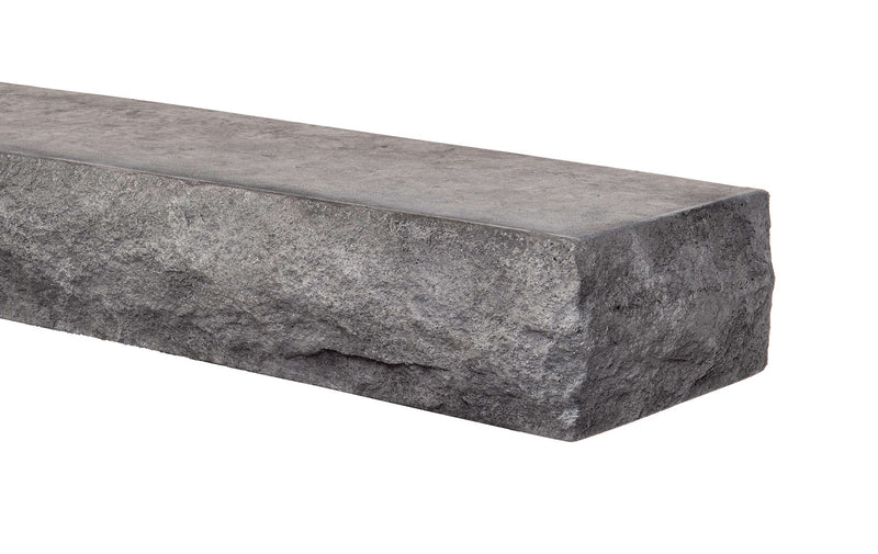 Natural Cut Stone Non-Combustible Mantel Shelf Greystone finish - ExceptionalFire