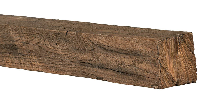 New River Weathered Beam Non-Combustible Mantel Shelf FIELDSTONE Finish - ExceptionalFire