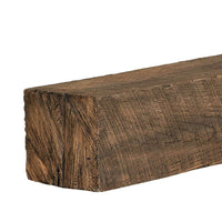 New River Weathered Beam Non-Combustible Mantel Shelf FIELDSTONE Finish - ExceptionalFire