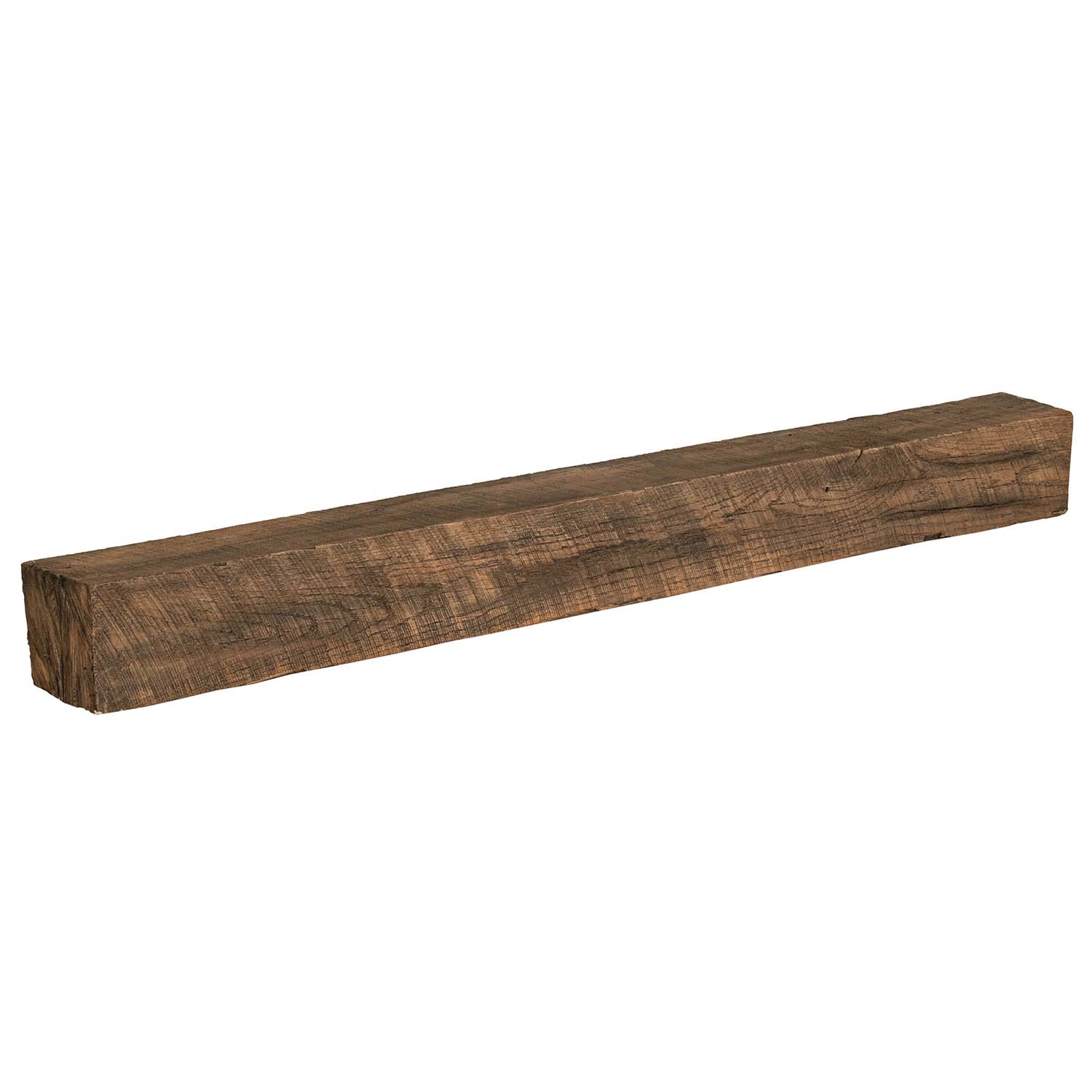 New River Weathered Beam Non-Combustible Mantel Shelf FIELDSTONE Finish