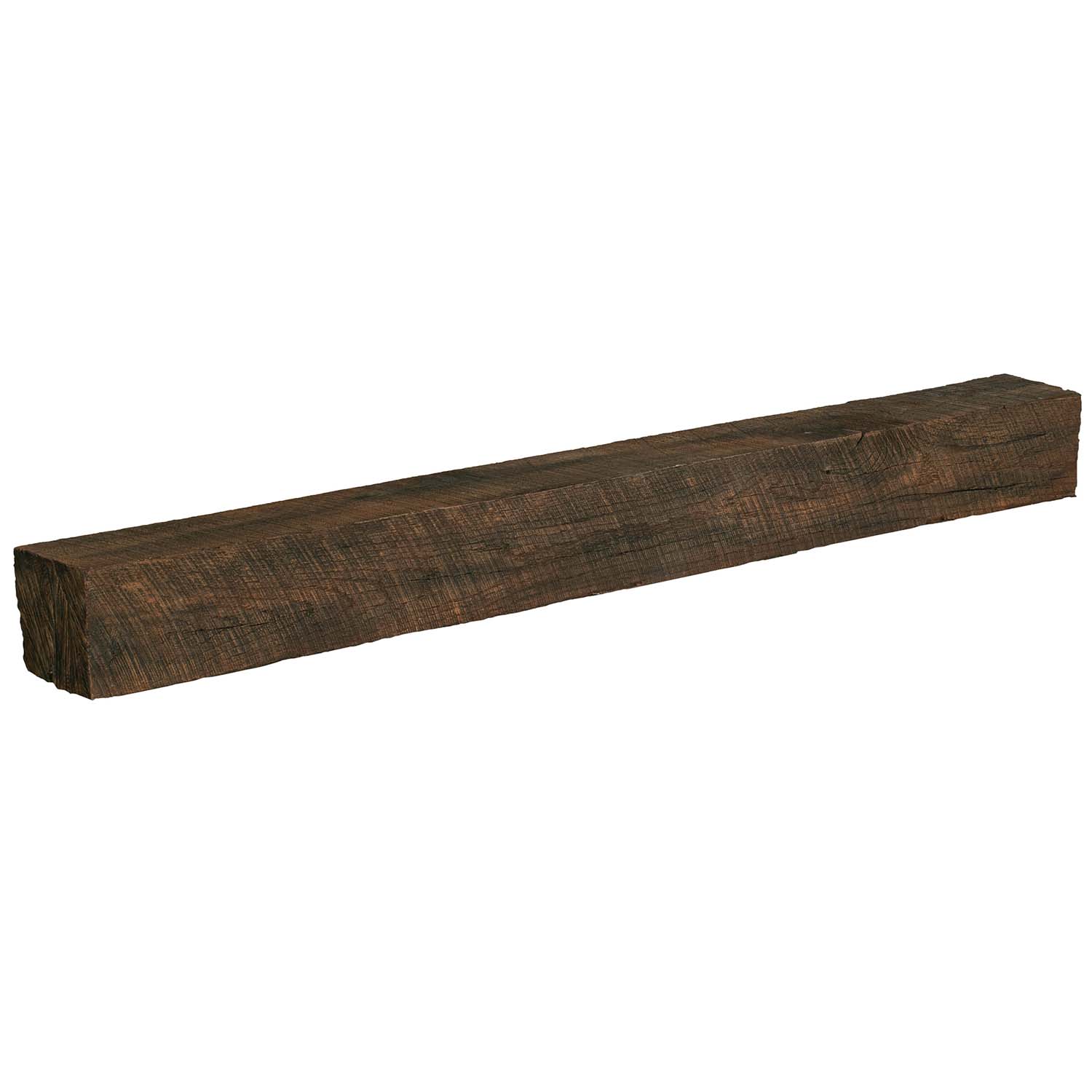 New River Weathered Beam Non-Combustible Mantel Shelf TOASTED RYE Finish
