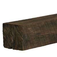 New River Weathered Beam Non-Combustible Mantel Shelf TOASTED RYE Finish - ExceptionalFire