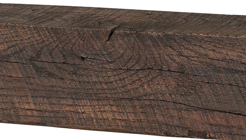 New River Weathered Beam Non-Combustible Mantel Shelf TOASTED RYE Finish - ExceptionalFire