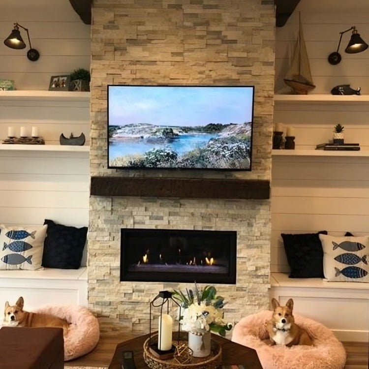 Non-Combustible Concrete Mantel Shelves by LeeT Hand-Finished 12 Colors Available
