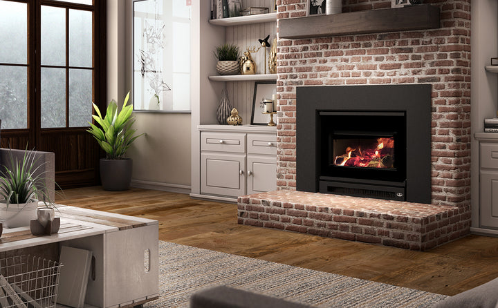 Osburn Inspire 2000-I Wood Fireplace Insert — OB02045 — manufacturer photograph; optional installation finishes may be shown