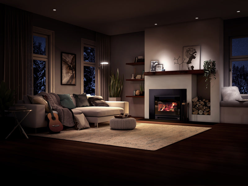 Osburn Inspire 2000-I Wood Fireplace Insert — OB02045 — manufacturer photograph; optional installation finishes may be shown