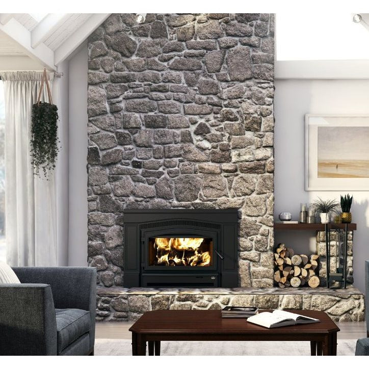 Osburn Matrix 2700 Wood Fireplace Insert — OB02700 — manufacturer product photograph; installation finishes and separately sold components may be shown