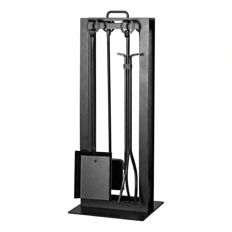Black Rock Screen w/ Classic Foot 43.5" W x 32.25" H - Forged Iron // Black Rock Tool Set - Forged Iron // Carolina Tool Set - Forged Iron // 24" Heavy Duty Grate