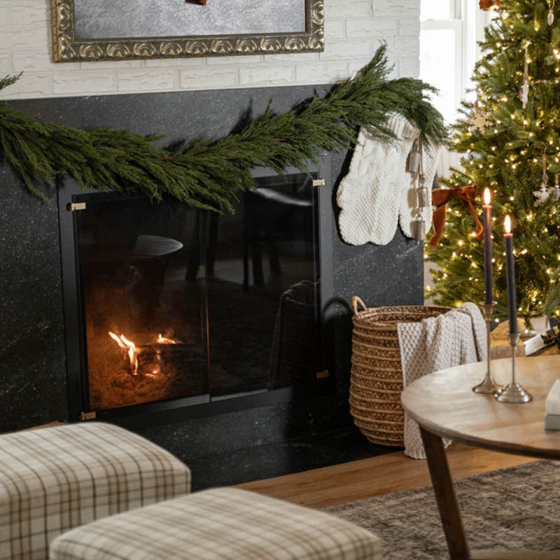 Custom TotalView Glass Doors with frameless design and steel frame options for fireplaces