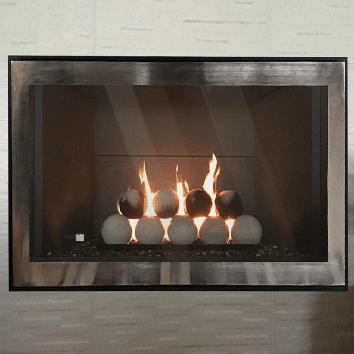Original Moderne - Single Panel Fireplace Glass Doors