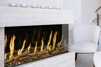 Modern Flames OR52-MULTI 52-inch three-sided built-in electric fireplace with HELIOVISION flame technology and WiFi control