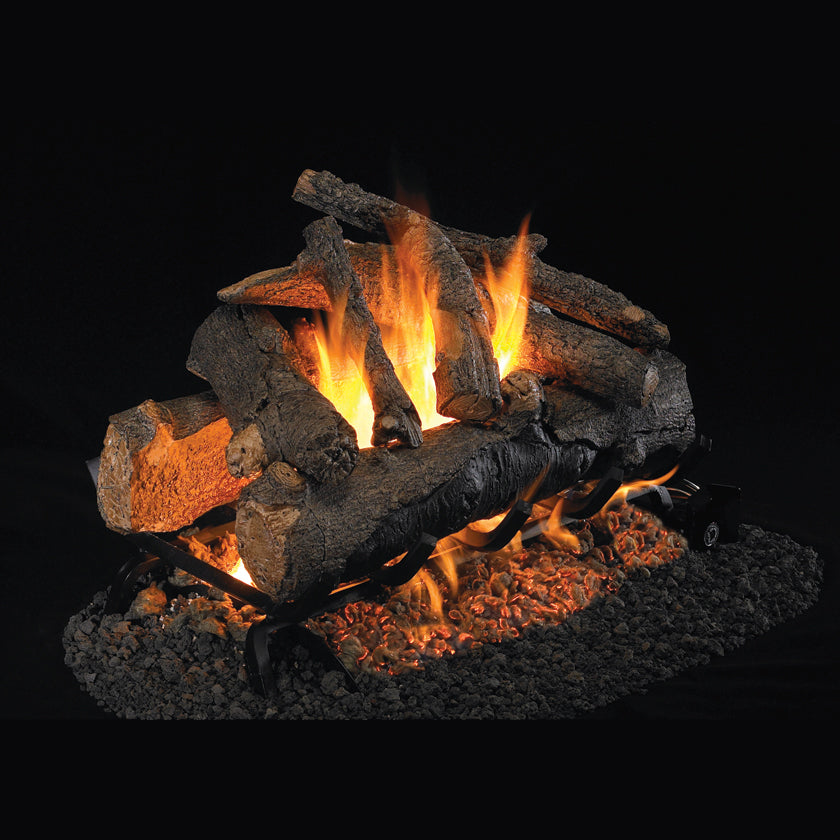 24" American Oak Designer See-Through Vented Gas Logs