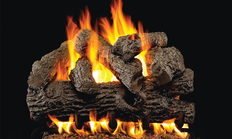 30" Royal English Oak Vented Gas Log Set | Real Fyre