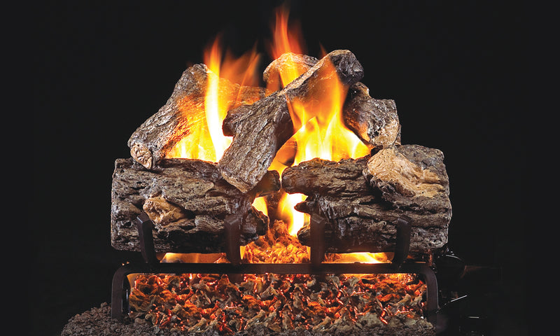16" Charred Oak ANSI Vented Gas Log Set | Real Fyre