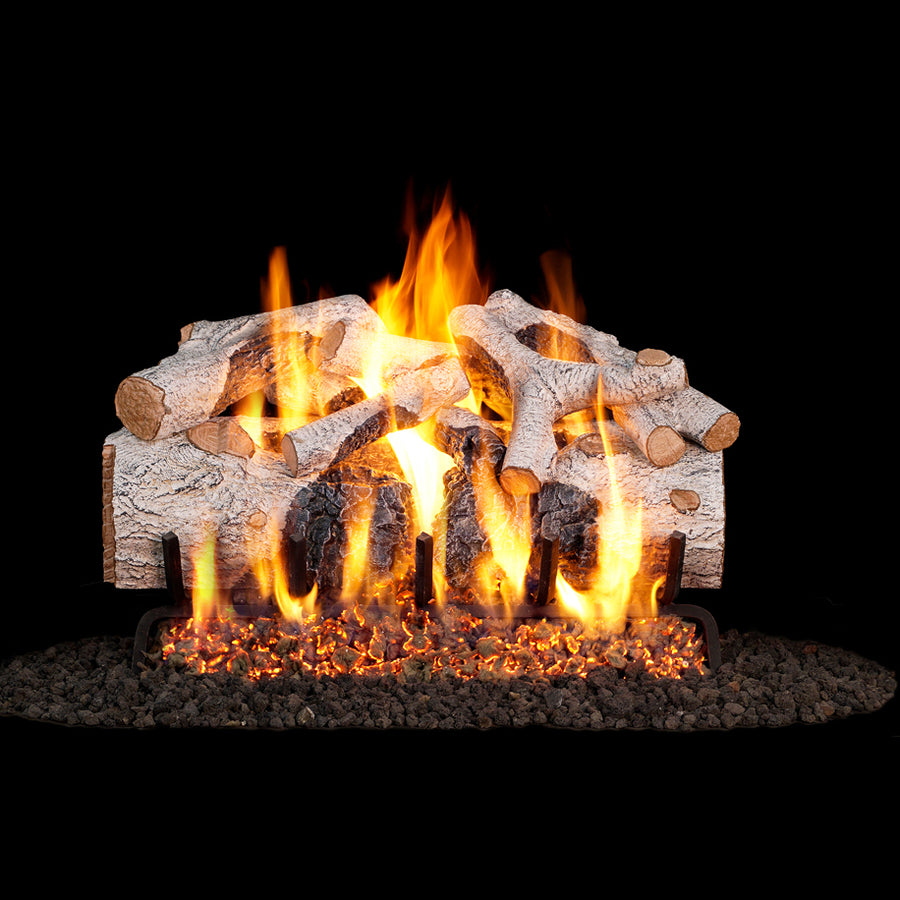 Charred Mountain Birch Outdoor Vented Gas Log Set