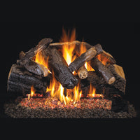 24" Charred Majestic Oak Vented Gas Log Set | Real Fyre