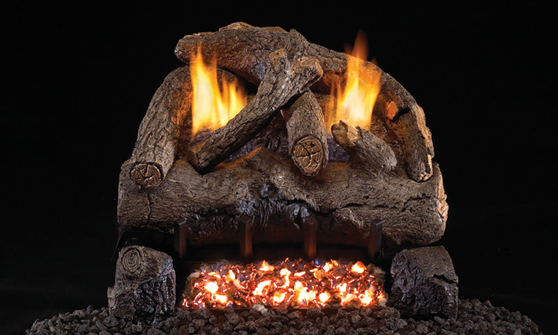 18" Evening Fyre Ventless Gas Log Set | Real Fyre