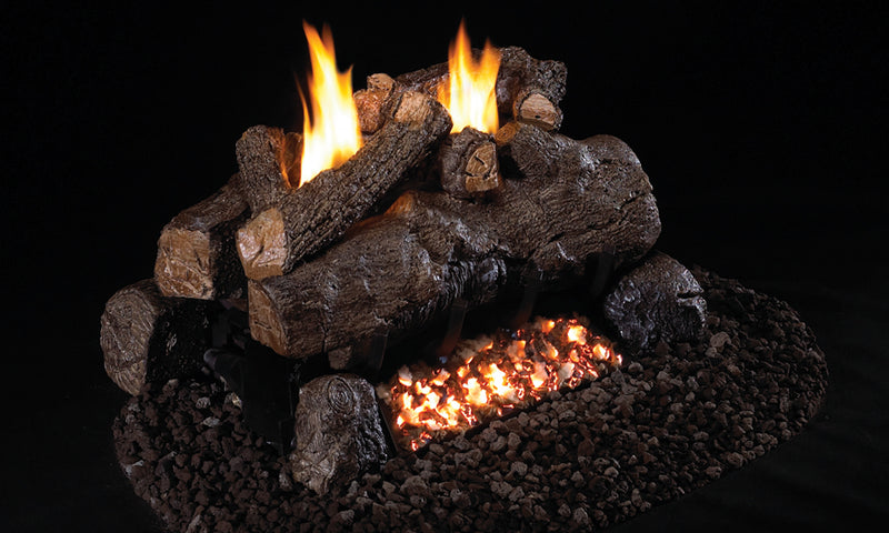 18" Evening Fyre Ventless Gas Log Set | Real Fyre