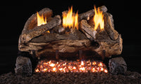 16" Evening Fyre Split Ventless Refractory Gas Log Set | Real Fyre