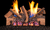 24" Foothill Split Oak Ventless Gas Log Set | Real Fyre