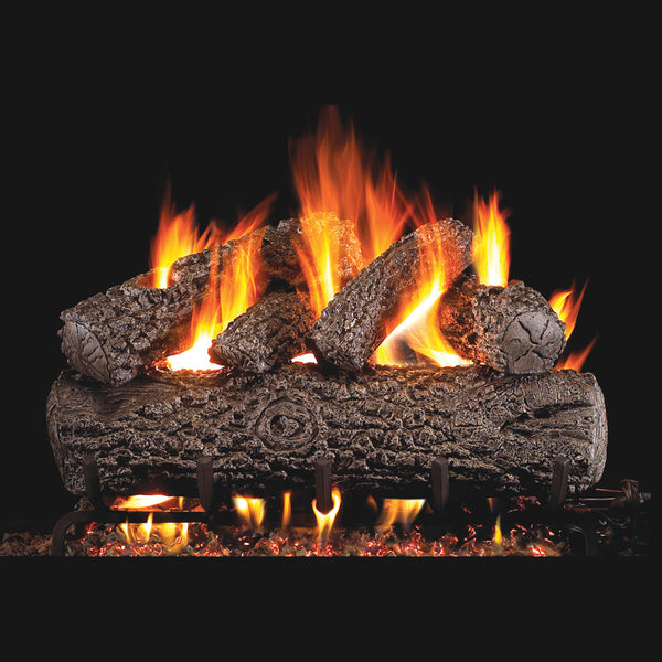 30" Post Oak Outdoor Vented Gas Log Set | Real Fyre