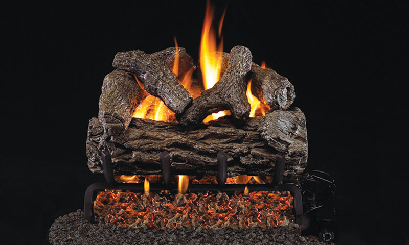 20" Golden Oak Vented Gas Log Set | Real Fyre