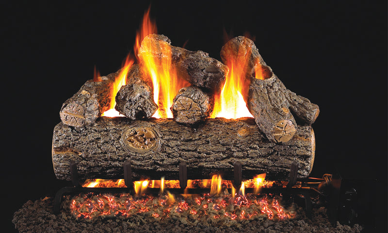 18" Golden Oak Designer Plus Outdoor Vented Gas Log Set | Real Fyre