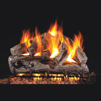 30" Rugged Oak Outdoor Vented Gas Log Set | Real Fyre