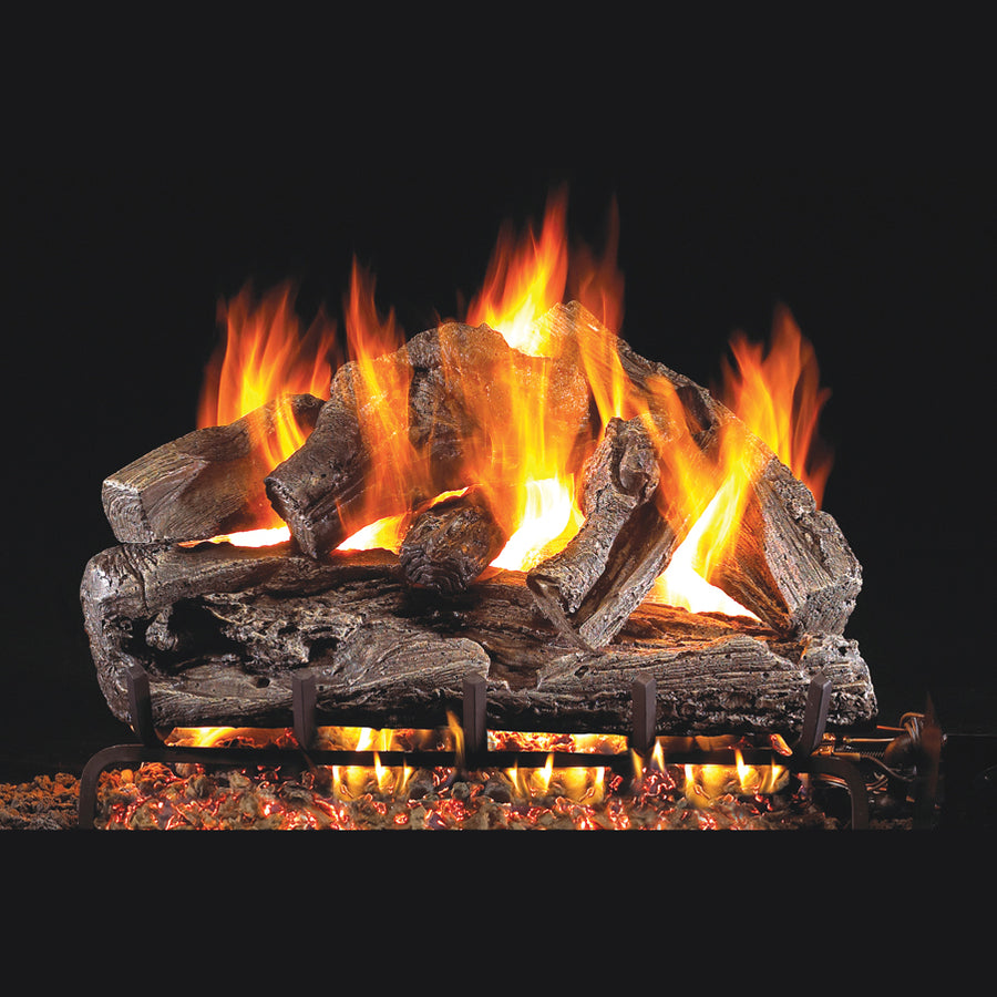 Rugged Oak Outdoor Vented Gas Log Set