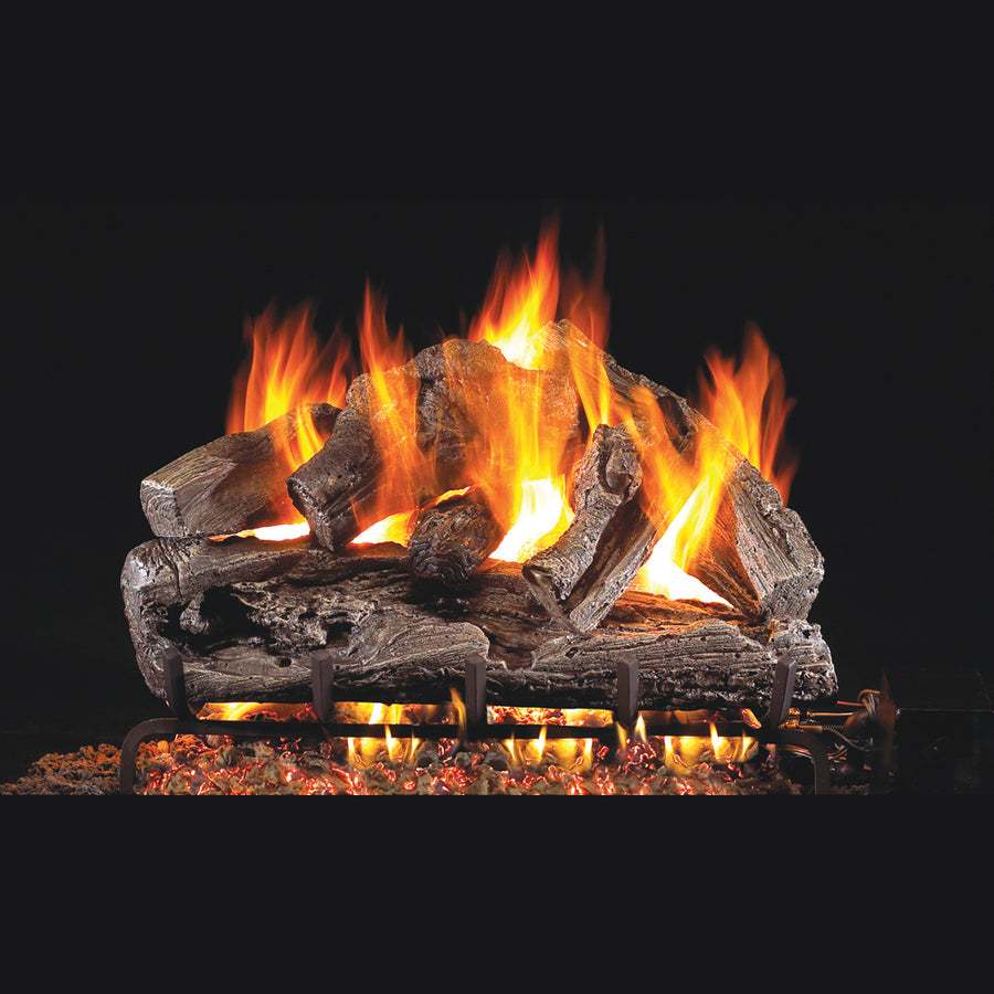 Rugged Oak Vented Gas Log Set