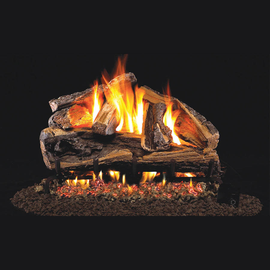 Rugged Split Oak Vented Gas Log Set