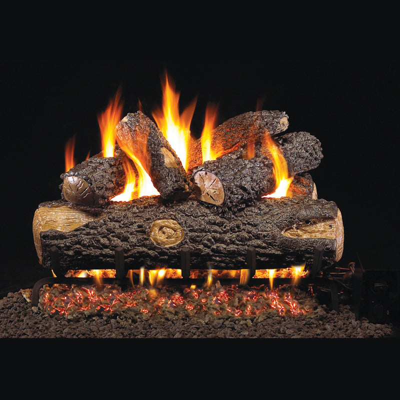 24" Woodland Oak Outdoor Vented Gas Log Set | Real Fyre