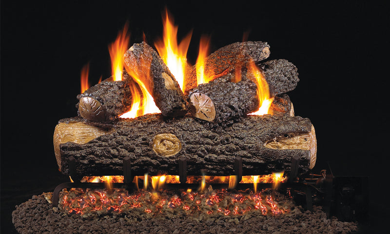 24" Woodland Oak Outdoor Vented Gas Log Set | Real Fyre