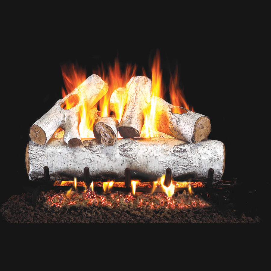 30" White Birch Vented Gas Log Set