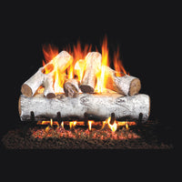 18" White Birch ANSI Vented Gas Log Set | Real Fyre