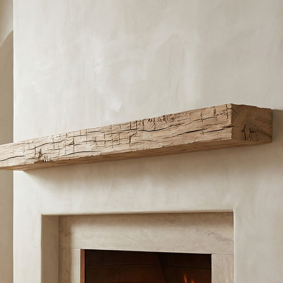 Smokehouse Non-Combustible Concrete Mantel Shelf Pale Honey Finish