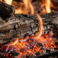 Peterson Split Oak See-Through Ventless Gas Logs | Real Fyre