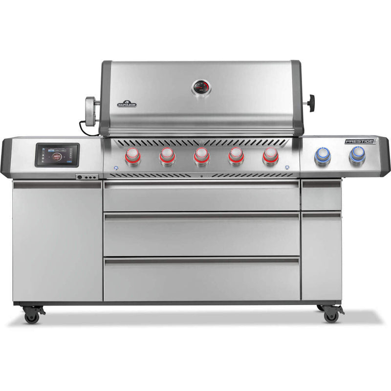 Napoleon Prestige PRO 665 Elite Smart Gas Grill with Electric Smoker Box — Stainless Steel