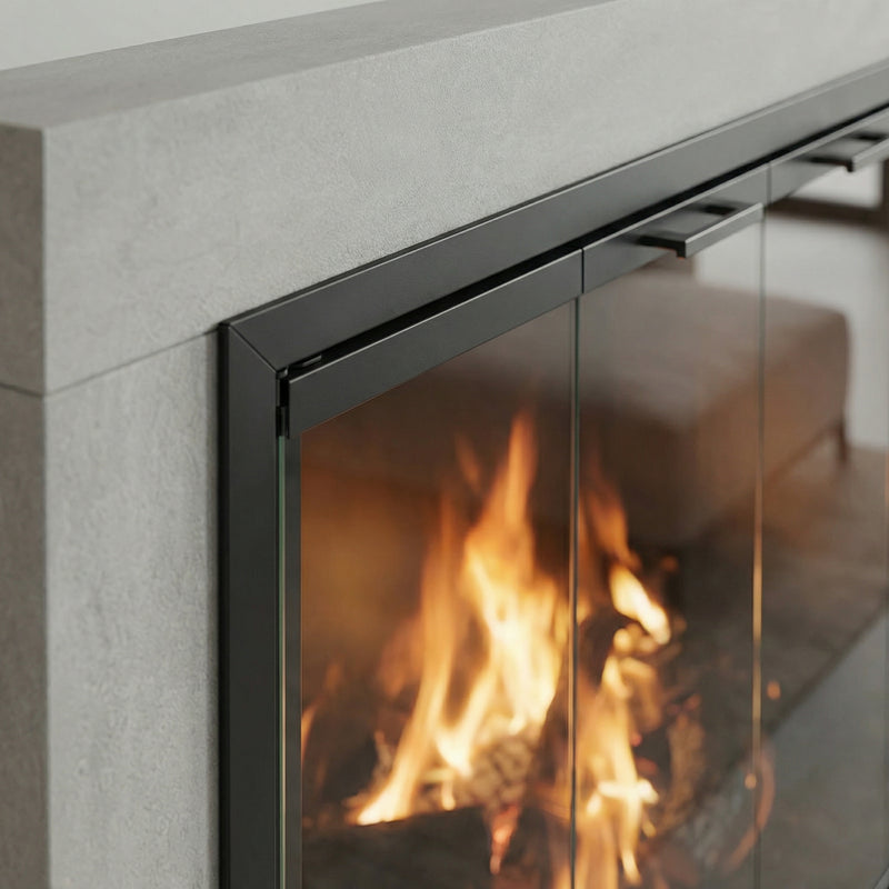 Seaside Standard Glass Doors | Prefab Fireplaces by Stoll | Custom