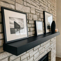In-Stock Steel Mantel Shelf | Matte Black, Non-Combustible | Ships in 48 Hours