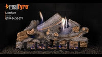 Real Fyre video: Lakeshore — 24" shown. Size and configuration may vary.