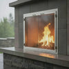 304 Stainless Steel - Masonry & Prefab Fireplace Doors | Cus — fire animation (loop)