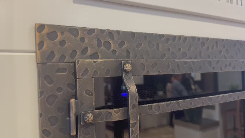 Aged Iron - Masonry and Prefab  Fireplace Glass Doors