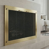 Heritage - Masonry Steel Fireplace Glass Doors | Custom — fire animation (loop)