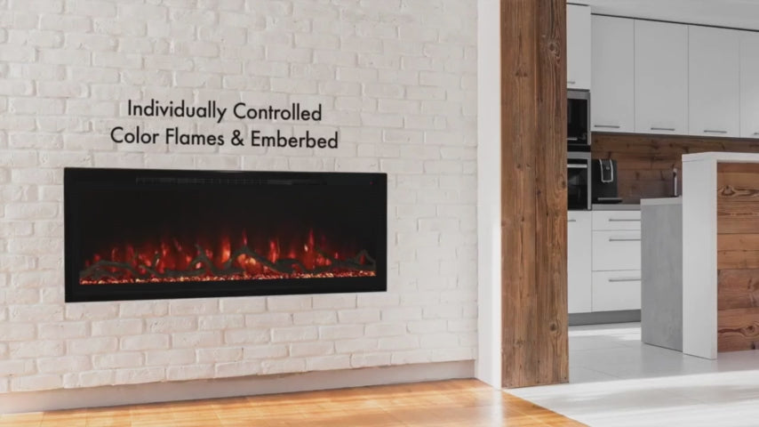 Modern Flames Spectrum Slimline 74" Electric Fireplace | SPS-74B