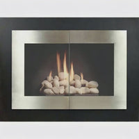 Brooklyn - Single Panel Masonry and Prefab Fireplace Doors | — fire animation